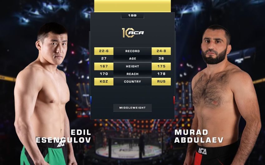 Видео боя Эдил Эсенгулов – Мурад Абдулаев АСА 199