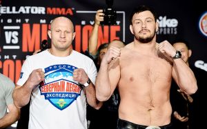 Видео боя Федор Емельяненко - Мэтт Митрион Bellator 180