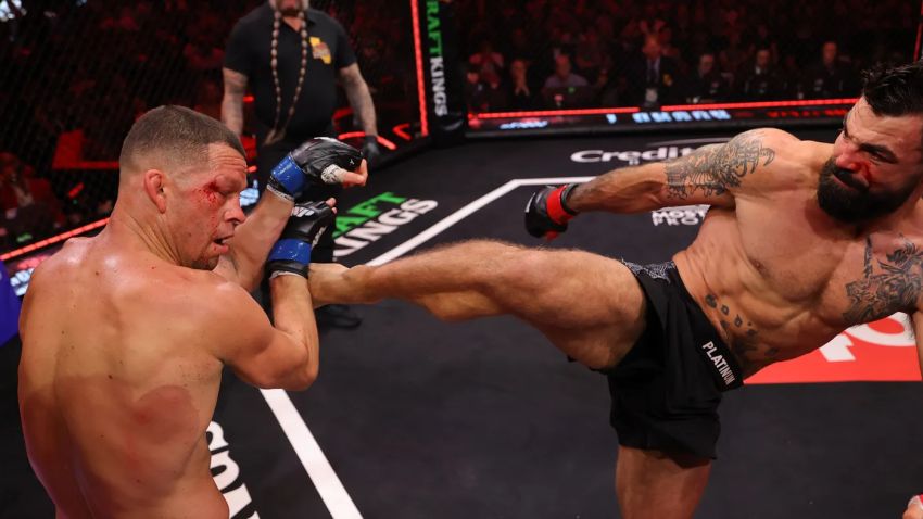 Майк Перри досрочно победил Нейта Диаса на MVP MMA 1